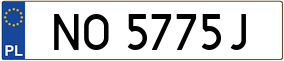 Trailer License Plate